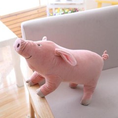 1pc 25cm Lifelike Cute Cartoon Pig Plush Toy Stuffed Soft Animal Pig Doll for Bi