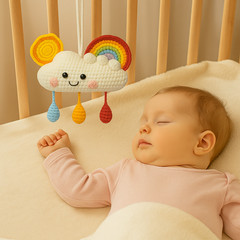 Hanging Crochet Soft Toy Gift for Baby Girl & Boy | Handmade Baby Shower Decor
