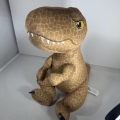 Jurassic World Dominion T-Rex Dinosaur Plush Just Play Small Brown Soft Toy