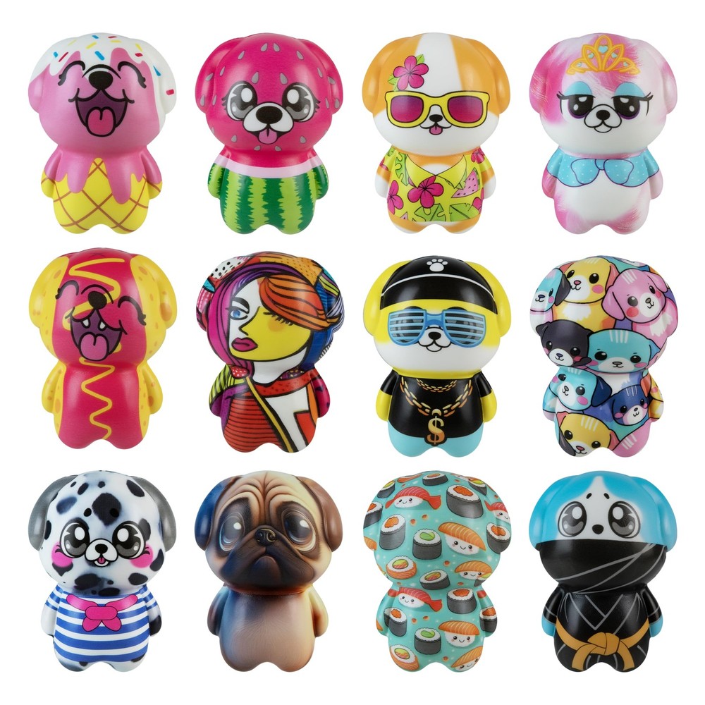ORB Lucky Puppy Blind Box Jumbo 3.75 inches (H) x 2 (W), Multicolor