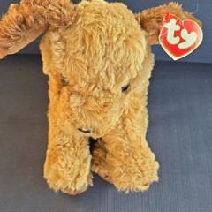 Ty Beanie Babies Chips Dog Plush Stuffed Animal Brown/Tan w/ Tag 6-14in 2025