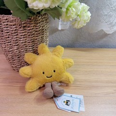 Jellycat Amuseables Sun Plush Keychain – Cute Sunflower Bag Charm Doll NWT