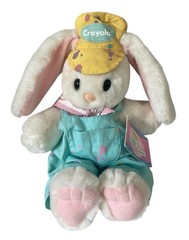 Vintage 1990 Hallmark Crayola Bunny Rabbit Crayon Plush Binney Smith Easter Toy