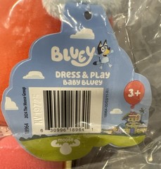 Bluey Dress & Play Baby Plush Interactive Learning Stuffed Animal Toy 10″ NEW