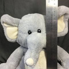 Floppy Elephant Plush Best Made Toy 9” Sitting Stuffed Animal Gray 2014