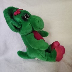 Golden Bear Barney & Friends Baby Bop Plush Dinosaur Green/Pink Small 1992