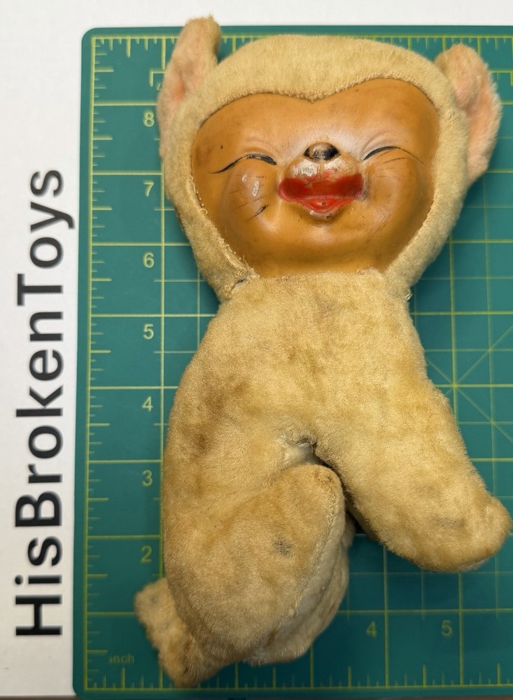 Vintage Rubber Face Tiger Plush