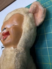 Vintage Rubber Face Tiger Plush