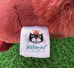 Jellycat Fungi Forager Squirrel Plush Red Stuffed Mushroom Backpack FNG2S Used