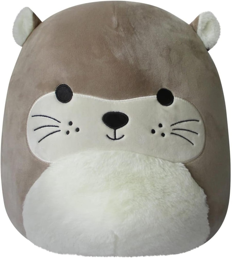 Squishmallows 14-Inch Light Brown Otter with Fuzzy Ears Plush – Add RIE to…