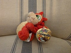 Neopets Red Scorchio Plush Keychain Toy 2007 with Tags Vintage Y2K Limited Too