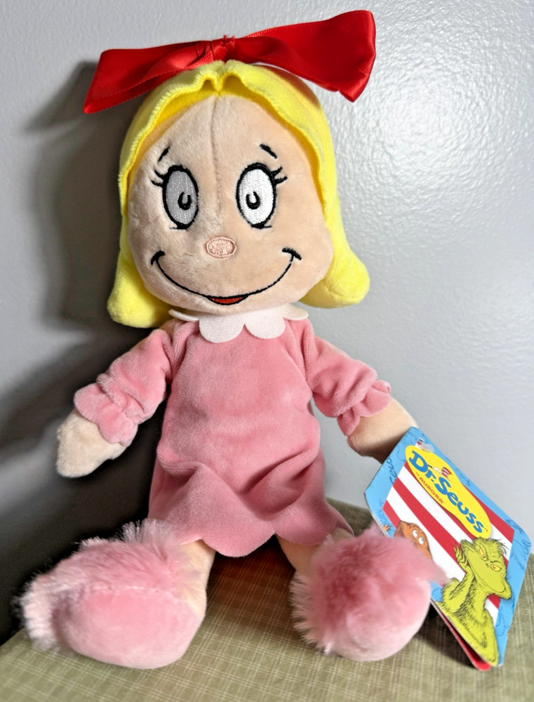 Dr Seuss 10″ Cindy Lou Who Plush Doll Aurora With Tags Attached Grinch Christmas