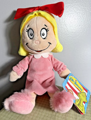 Dr Seuss 10″ Cindy Lou Who Plush Doll Aurora With Tags Attached Grinch Christmas