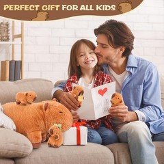 5-in-1 Capybara Stuffed Animals with Babies Inside, 5Pcs Set Capybara Plush w…