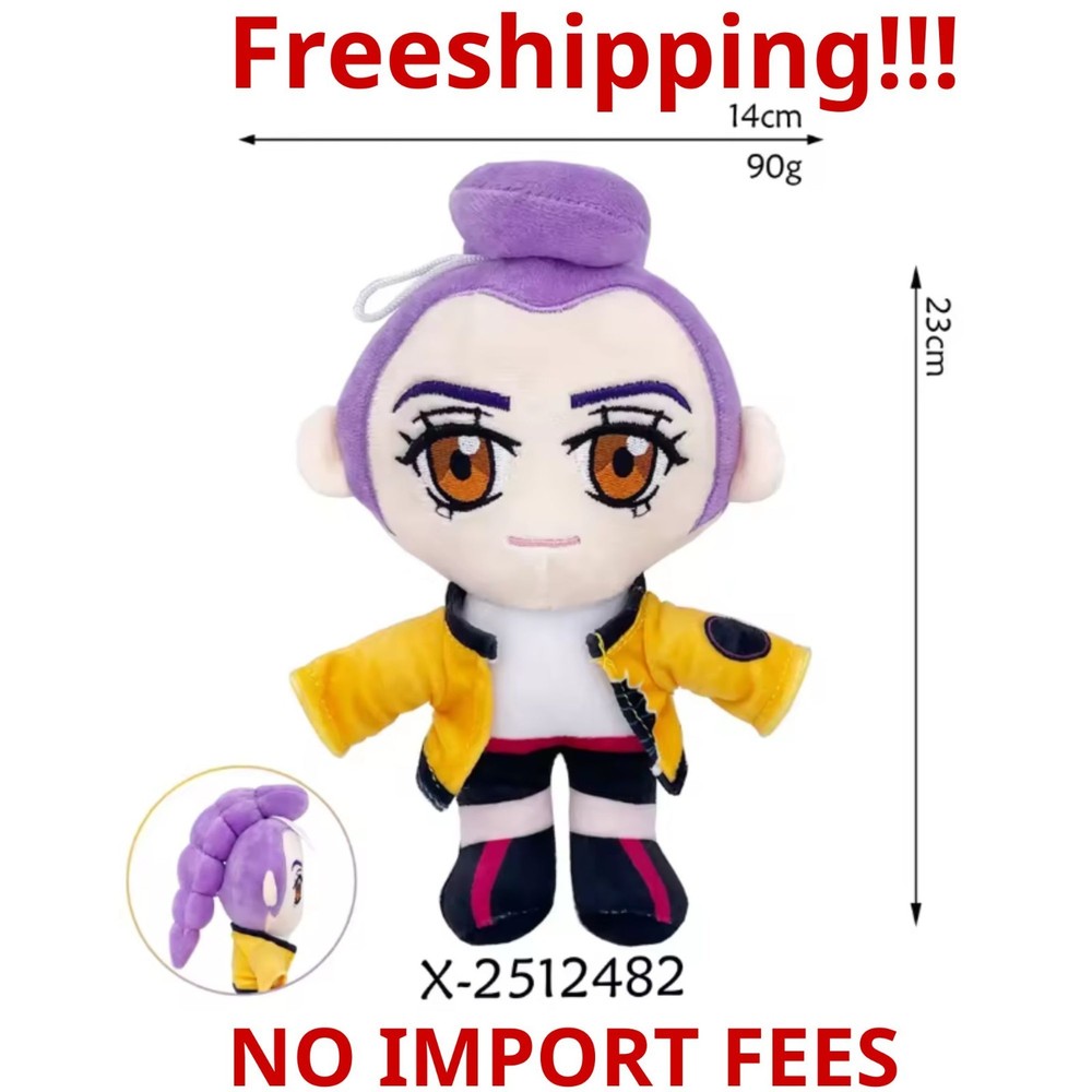 23cm KPop Demon Hunters Rumi Plush Toy, Cute Anime Collectible, Gift for Fans
