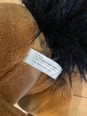 E & J Classic 26” Horse Large Plush Brown Black Jumbo Pony E&J Vintage Realistic