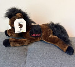 Adventures of Rush Revere Liberty Horse Plush Stuffed Animal Brown/Black NWT