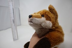 Yomiko Classics Realistic Fox Russ Red Brown White 12″ Plush Laying Down