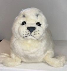 Webkinz Signature Harp Seal Plush Retired Ganz Stuffed Animal No Code White