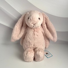 Jellycat Original Bashful Blush Bunny BAS3BLU Soft Pink 12” Plush NWT