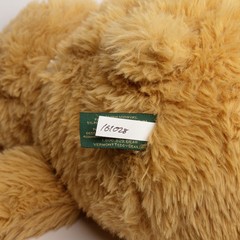 Vermont Teddy Bear 20″ Golden Brown World’s Softest Bear Brown Eyes Ivory Bow