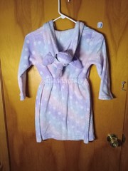 lot 3 unicorn stuffie plush toys sz 7/8 robes the childrens place rainbow & pink