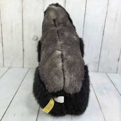 Aurora Miyoni Silverback Gorilla Plush Stuffed Animal Gray Black Ape Monkey 11″