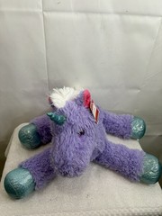Holiday Time Purple Sparkly Unicorn Plush Soft Cuddly Stuffed Animal