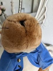 ⁠Vtg 1990 Peter Rabbit Plush Beatrix Potter Eden Toys Blue Jacket NWT Toy Bunny