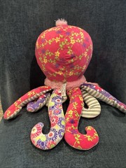 Mary Meyer Pizazz Octopus Soft Stuffed Toy Plush Floppy Stuffy Colorful Floral