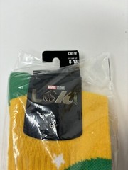 Marvel Avengers Loki Bundle Set 8” Plush & Bioworld Crew Socks New