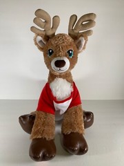 Build a Bear Workshop Reindeer Plush Stuffed Animal Toy 2018 Christmas Shirt