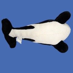 Sea World Orca Shamu Killer Whale Plush Black White Stuffed Animal Soft Toy 15″