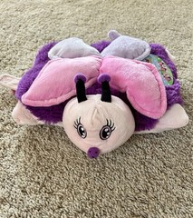 2010 Pillow Pets Pee-Wees Fluttery Butterfly, Plush Stuffed Toy, NWT, Retired