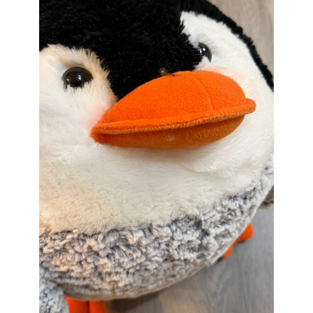 Penguin Plush Toy Stuffed Animal 12″ Large Round Stuffed Animal Pillow Knit