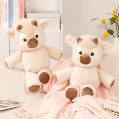 Highland Cattle Plush Toy 45cm Soft Huggable Cow Stuffed Animal Gift