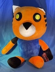 PhatMojo Piggy Tiggy Jumbo Tiger Plush 2021 Large 24-36 in Orange Blue Tags