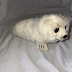 Hansa White Seal Stuffed Animal Plush Toy – Seal Plush Stuffed Animal