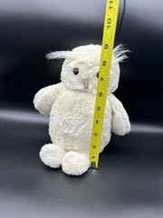 Jellycat Owl And Whale Chime Plush With Jellycat Branded Drawstring Bag.