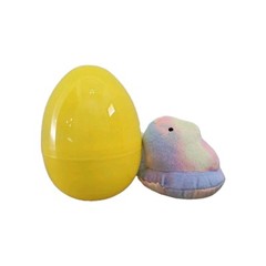 Dan Dee PEEPS Mystery Mini 3″ RAINBOW TIE-DYE CHICK Plush W/Yellow Egg Capsule
