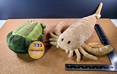 Two Paleozoic Pals Museum of the Earth Plush Eurypterid and Trilobite With Tags