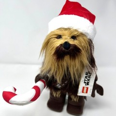 LEGO Star Wars Chewbacca Holiday Santa Hat Candy Cane Plush Wookiee 2020 NWT