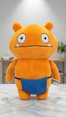 UglyDolls Artist Series Large 13″ Wage Plush Orange Stuffed Toy with Blue Apron