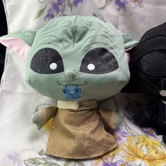 Disney Doorables Star Wars Grogu Darth Vader Plush Lot of 2 Stuffed Toys