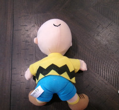 Peanuts Charlie Brown Plush, Seated Position, 8″ Blue Shorts