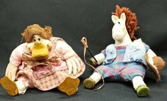 Vintage Russ Country Folks Donkey&Goose Russ Berries &Co. Kathleen Kelly