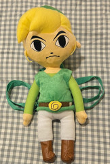 Nintendo The Legend of Zelda Spirit Tracks Link Plush Doll 2012 Small Zipper