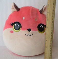TY Squish a Boos ROXIE the Fox Cushion Pillow 8″ Plush Pink BST23