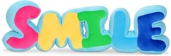 iscream 3814 Smile Rainbow Letters Shaped Soft Fleece Accent Plush 19″ x 6″