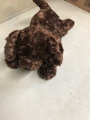 Gund Plush Chocolate Lab Cocco 13” Plush Puppy Dog needs s stitch to be new